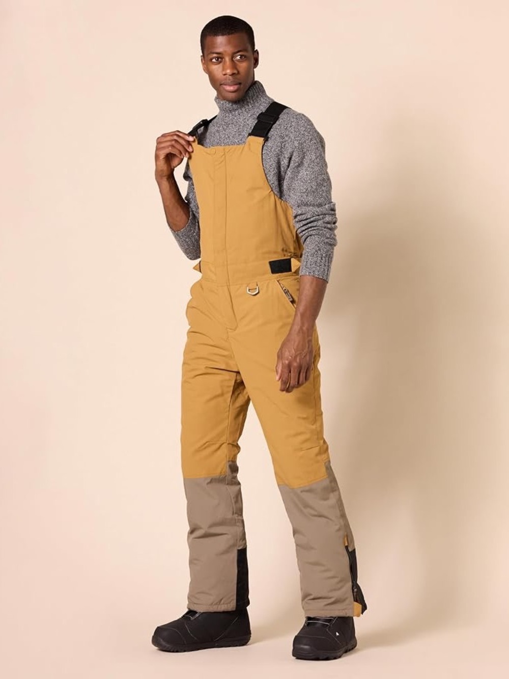 Amazon Essentials Water-Resistant Insulated Snow Bib Overall Men’s NWT Small